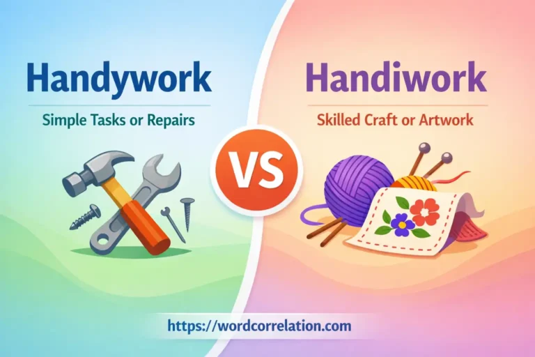 Handywork or Handiwork