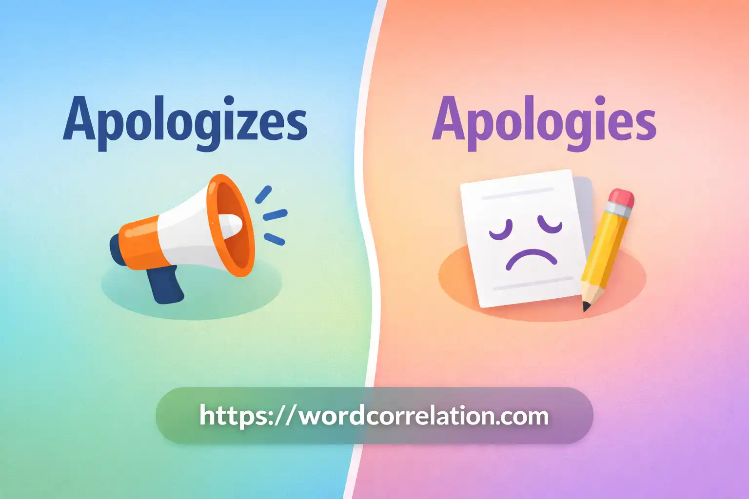 apologizes or apologies