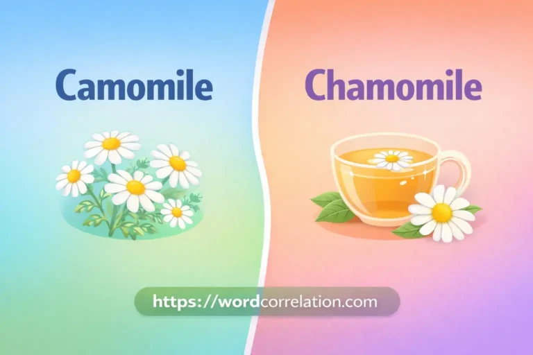 Camomile or Chamomile