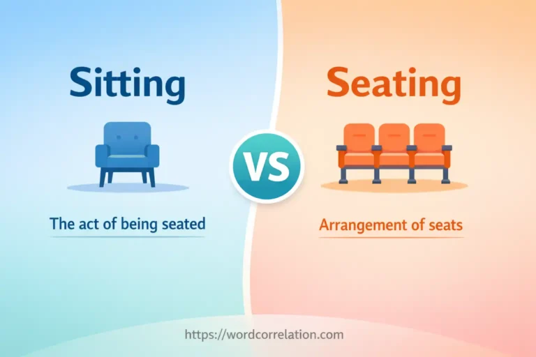 Sitting or Seating