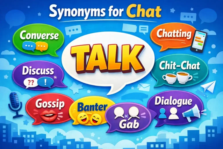 synonyms for chat