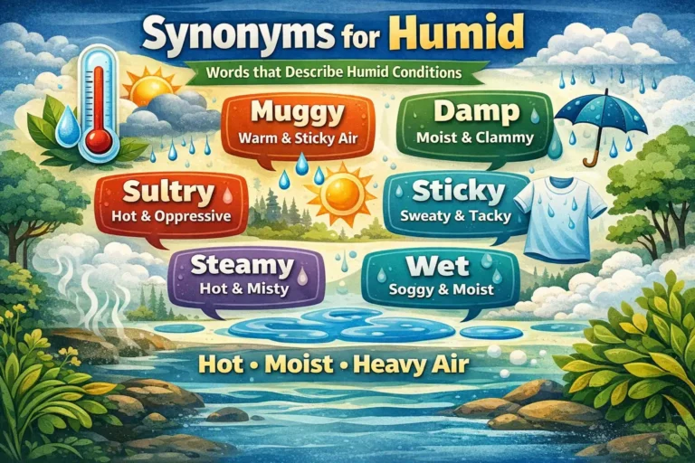 synonyms for humid