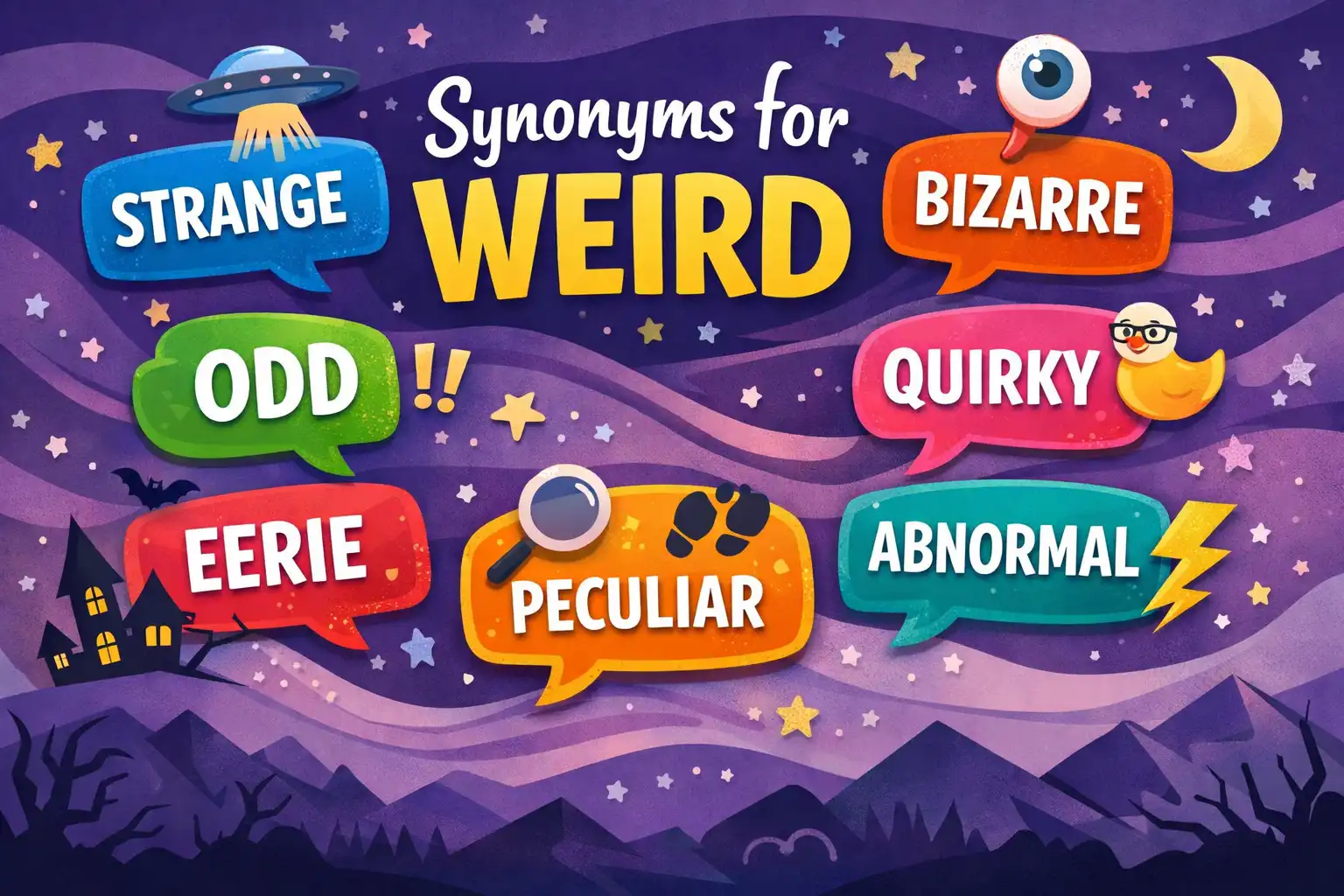 synonyms for wierd