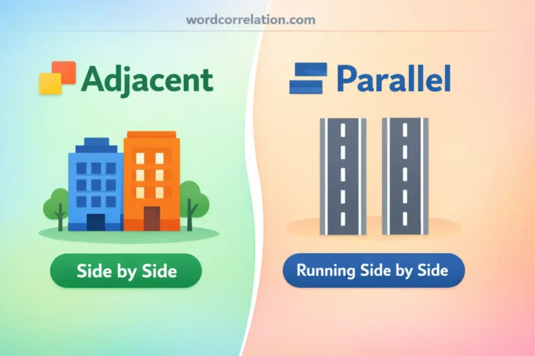 adjacent vs parallel