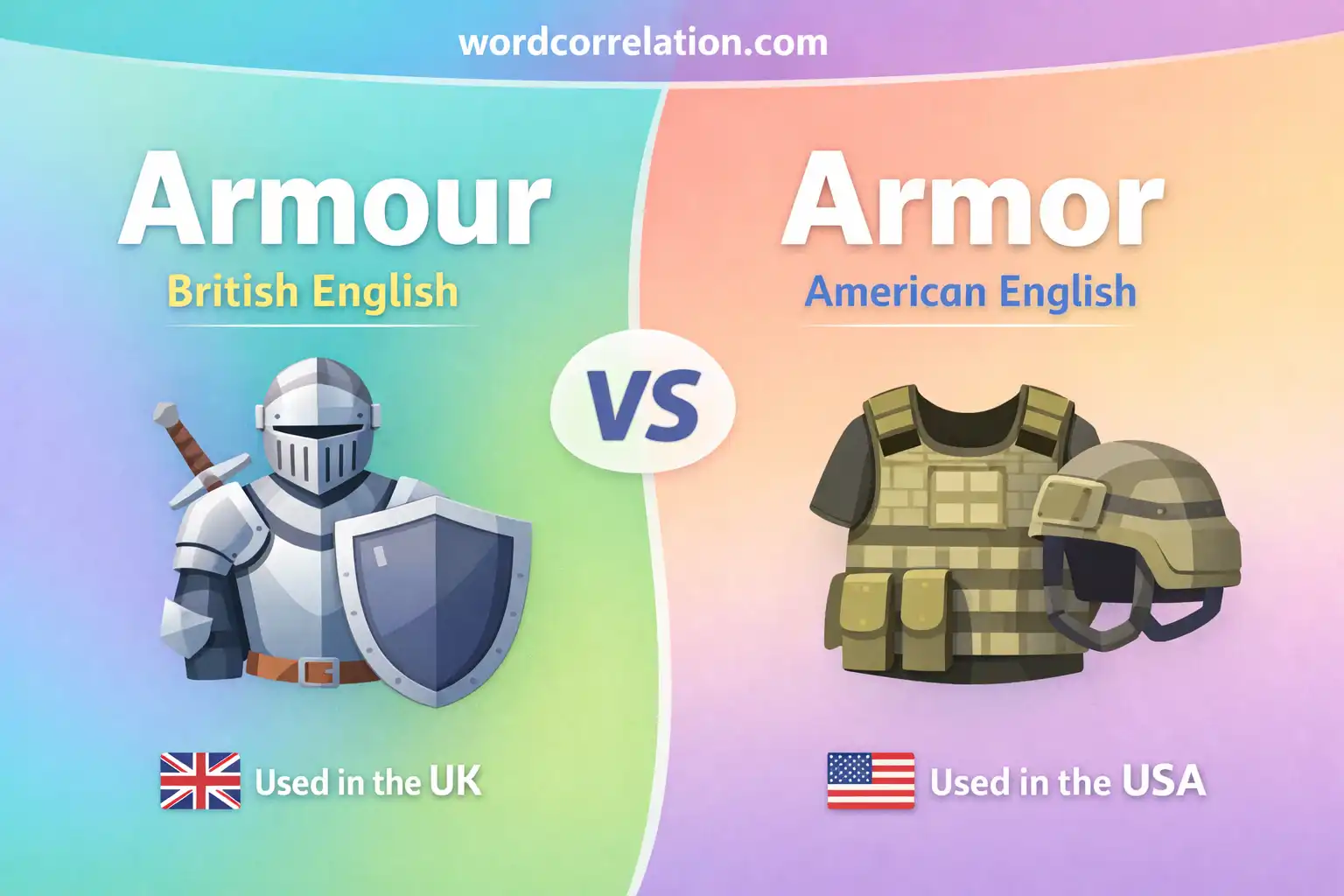 armour vs armor