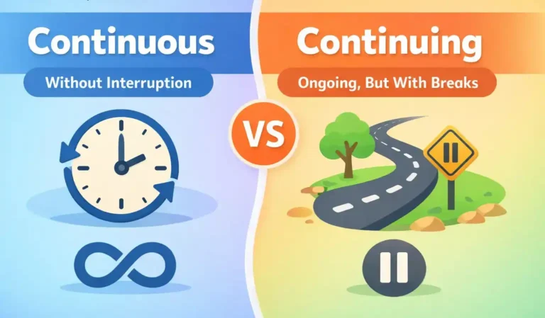 continuous vs continuing