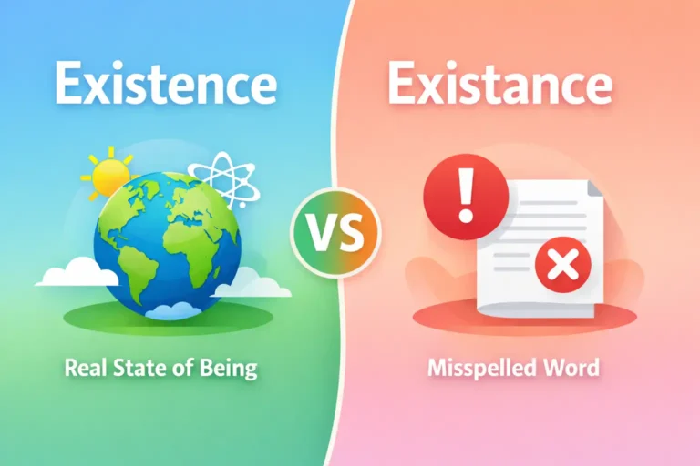 existence vs existance