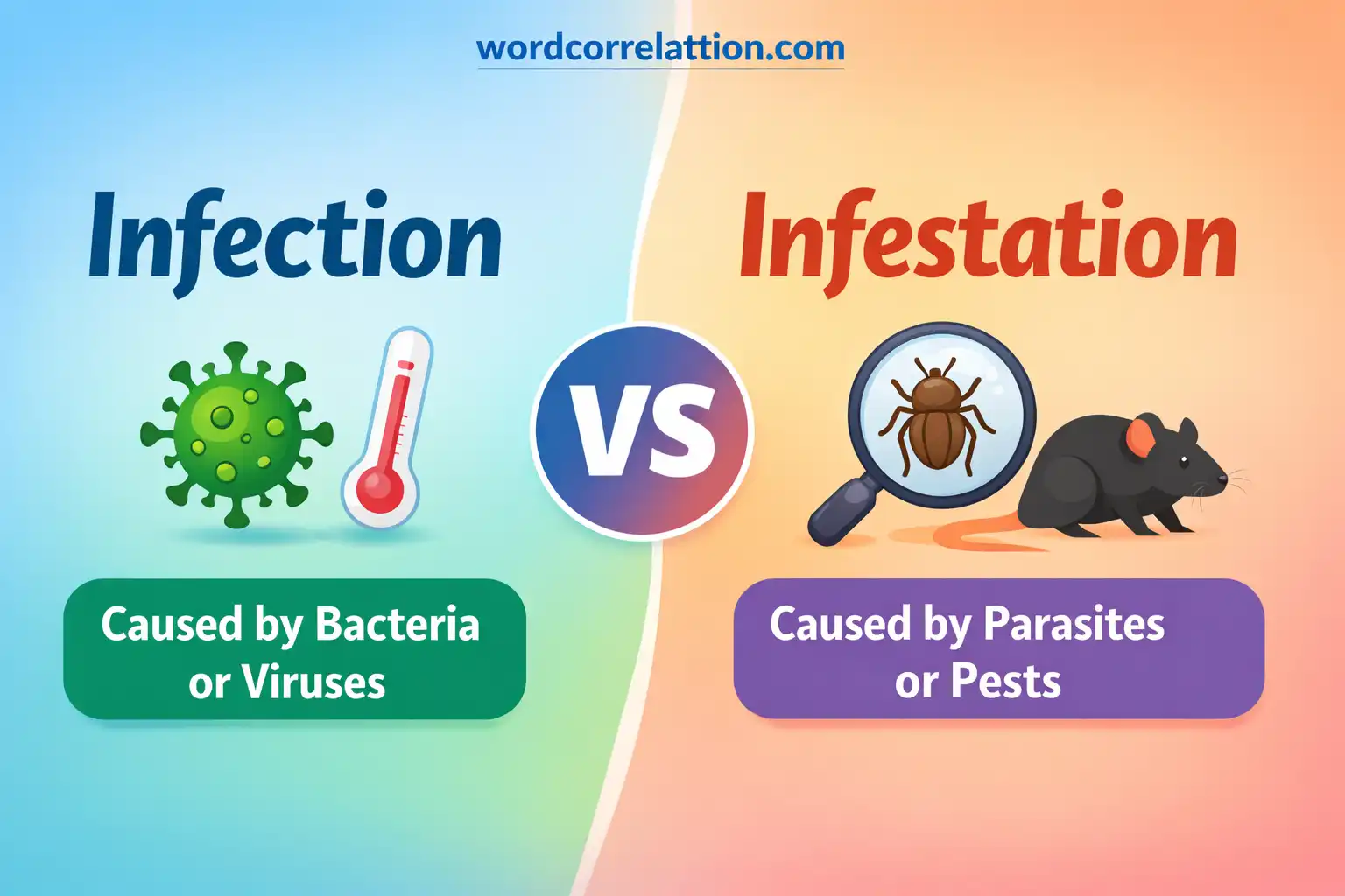 infection vs infestation