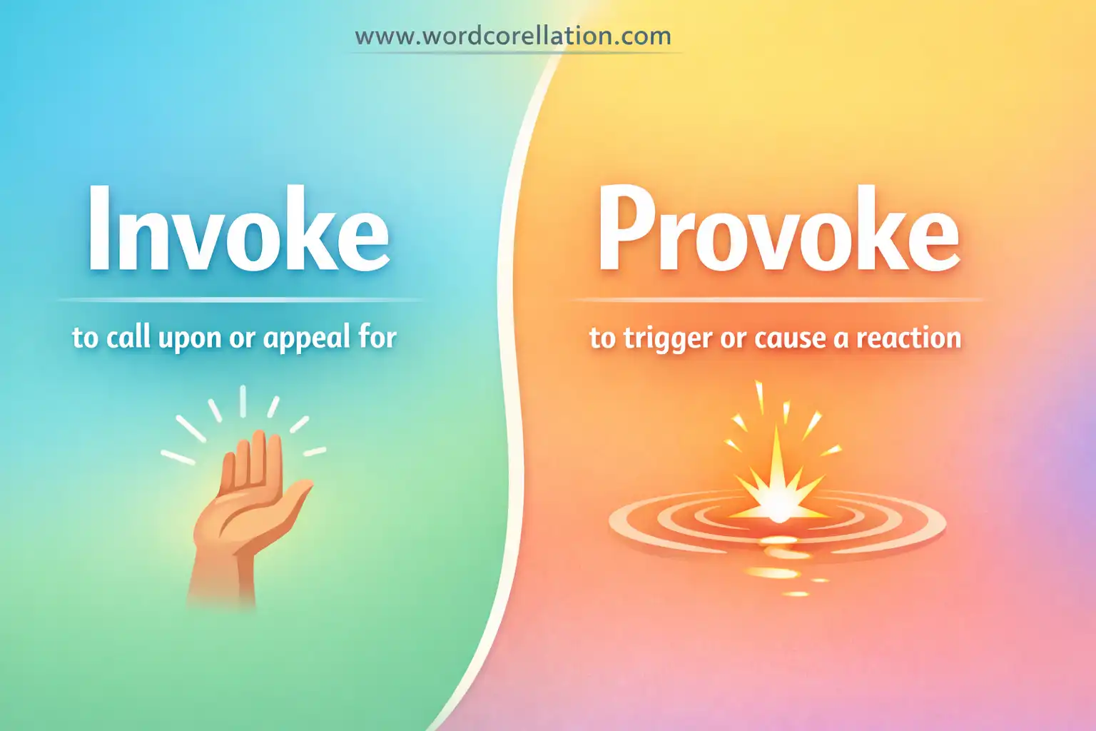 invoke vs provoke