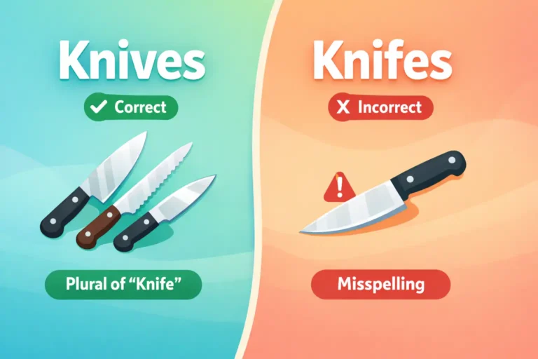 knives vs knifes