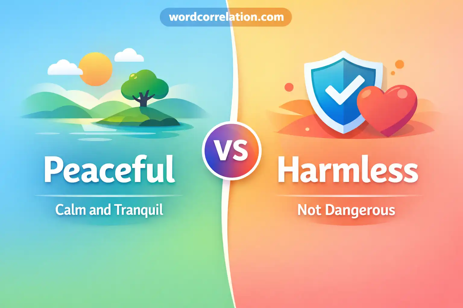 peaceful vs harmless