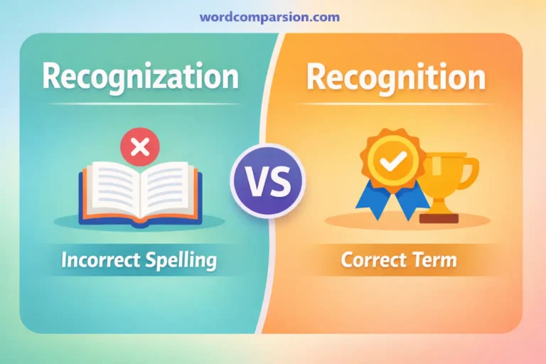 recognization vs recognition