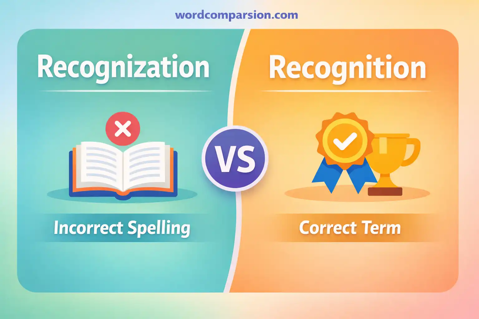 recognization vs recognition