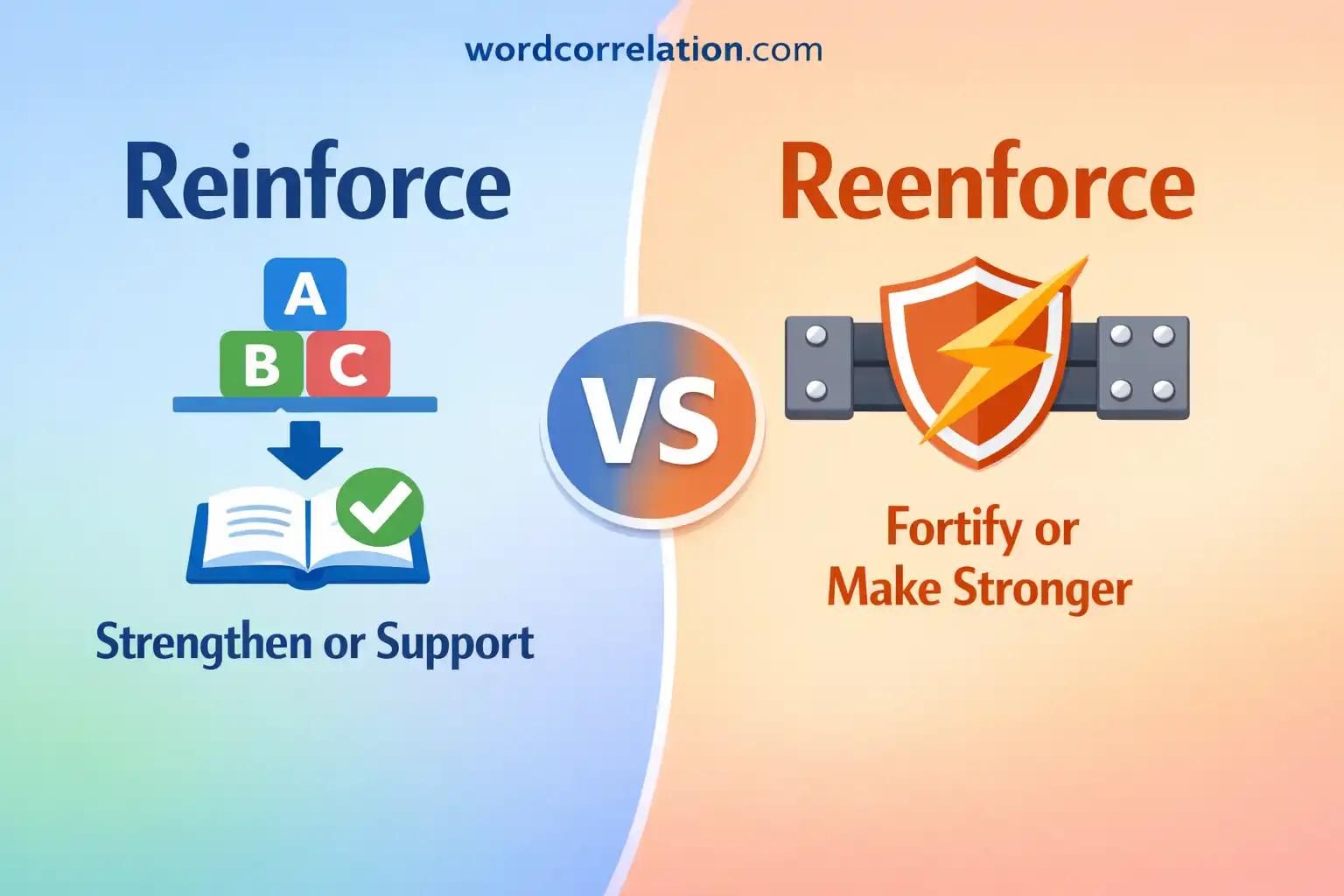 reinforce vs reenforce