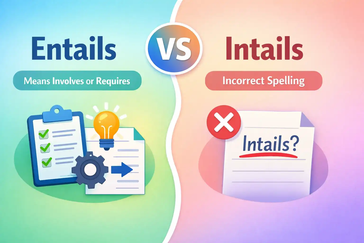 entails vs intails