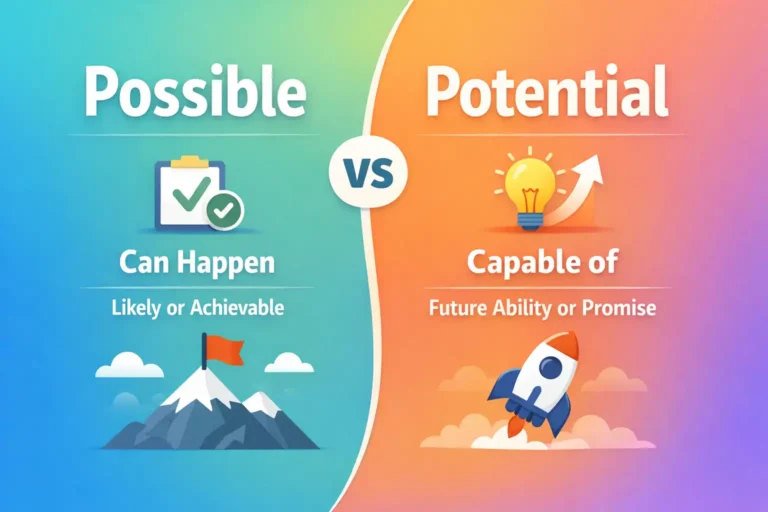 possible vs potential