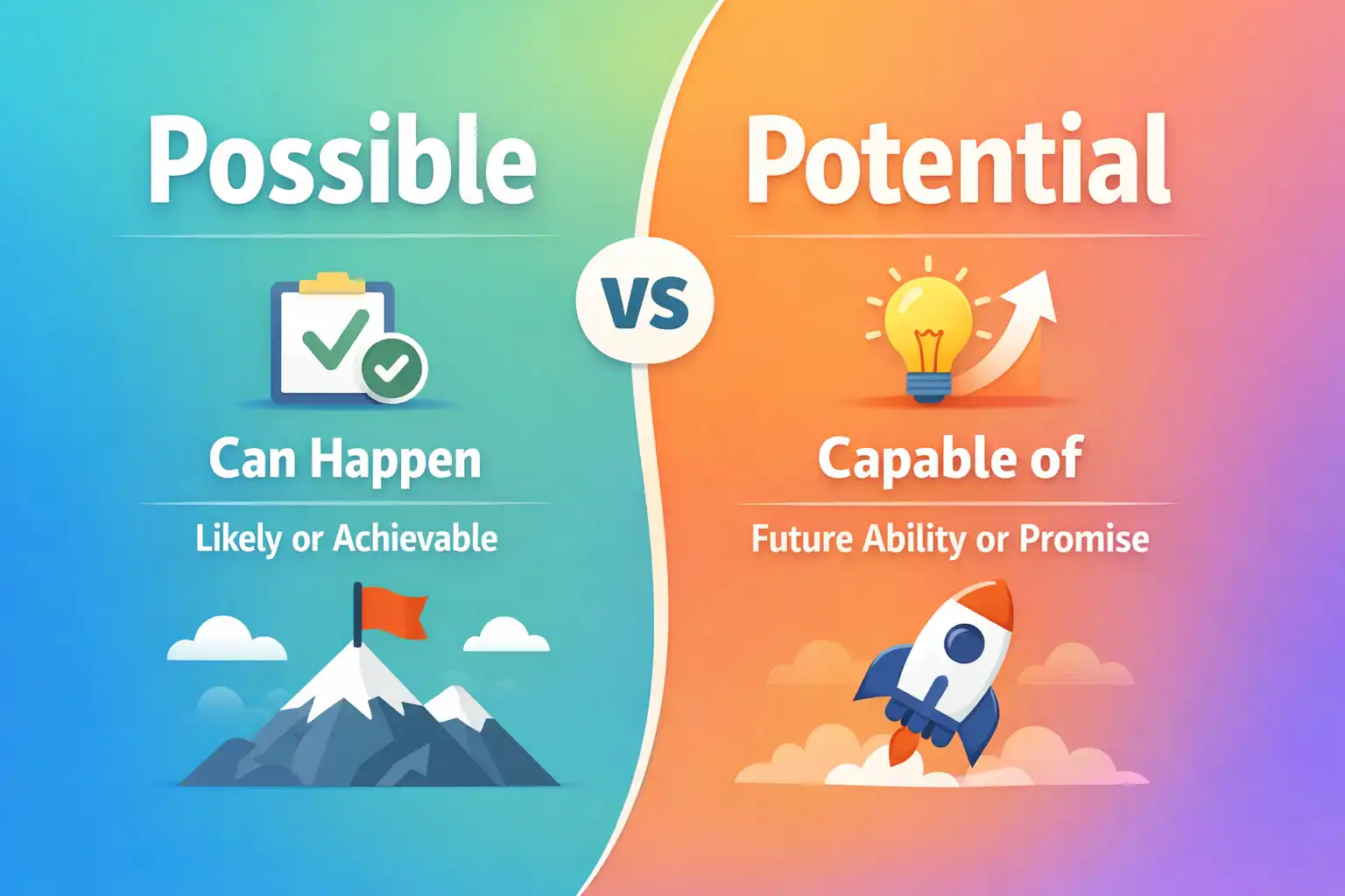 possible vs potential