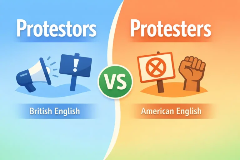 protestors vs protesters
