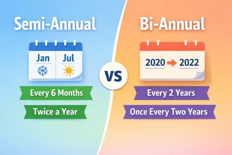 semi-annual vs bi-annual