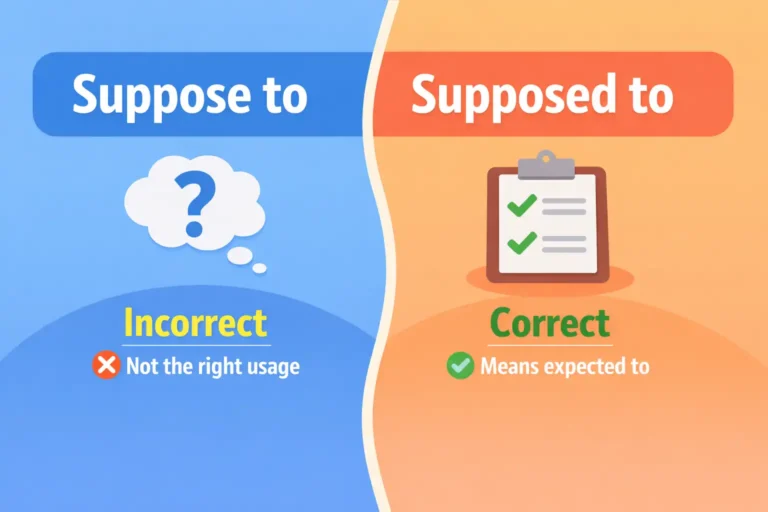 suppose to vs supposed to