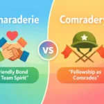 camaraderie vs comradery