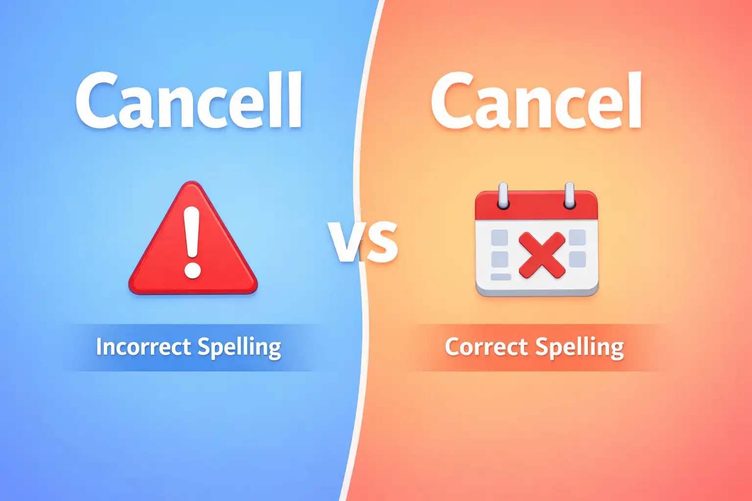 cancell or cancel