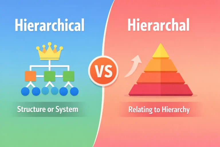 hierarchical vs hierarchal
