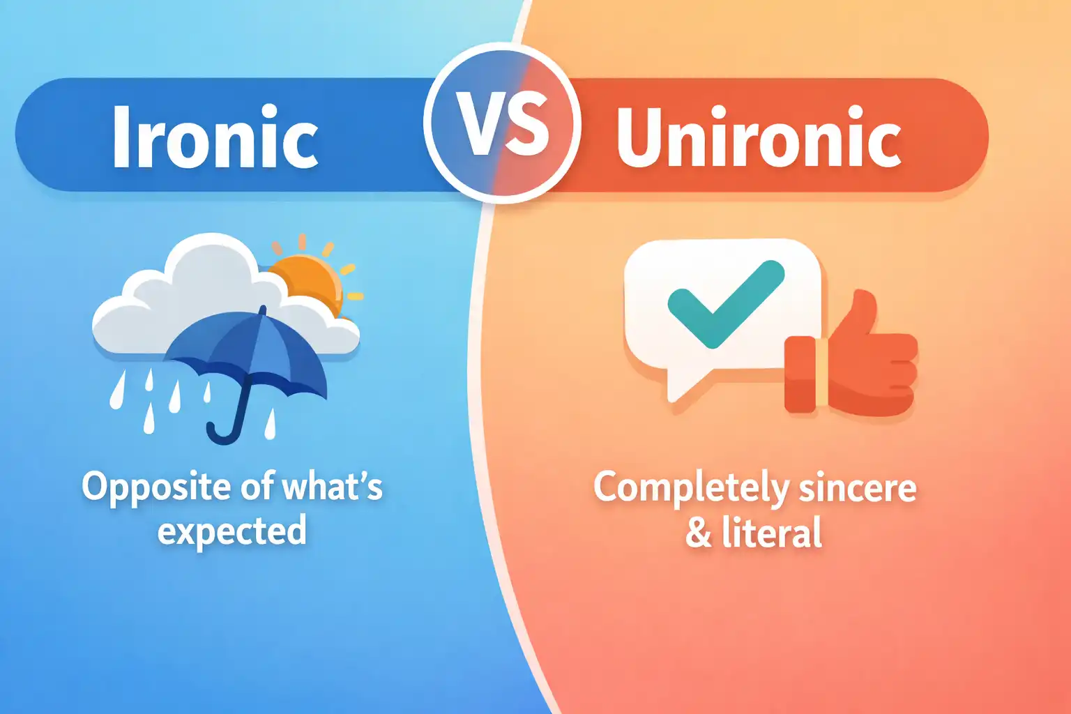 ironic vs unironic