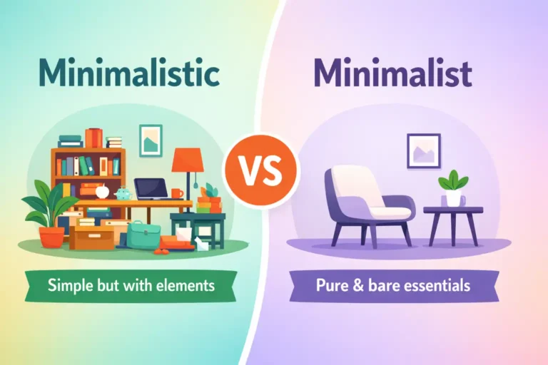 minimalistic vs minimalist