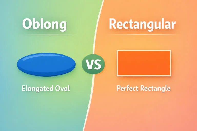 oblong vs rectangular