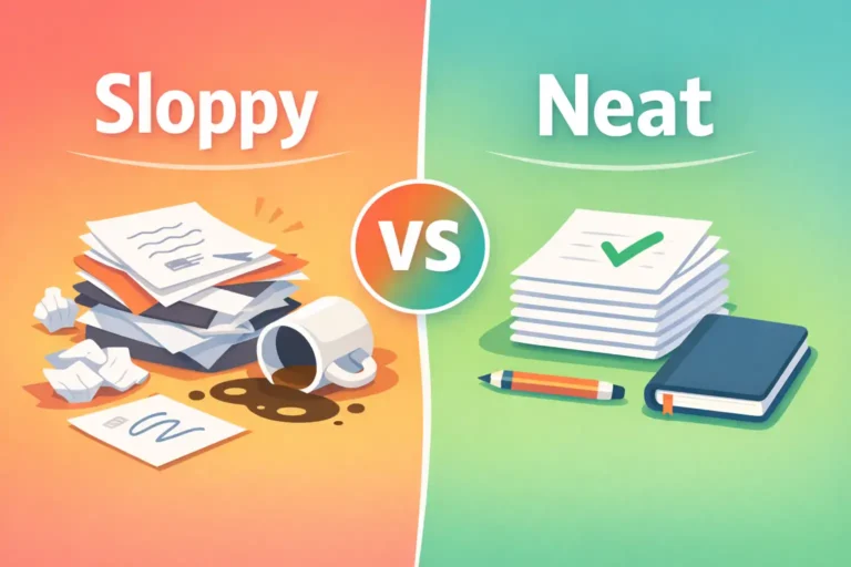 sloppy vs neat