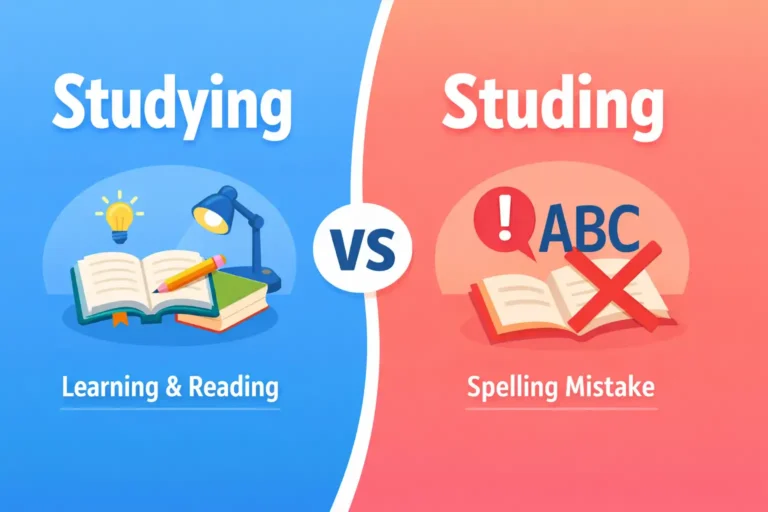 studying vs studing