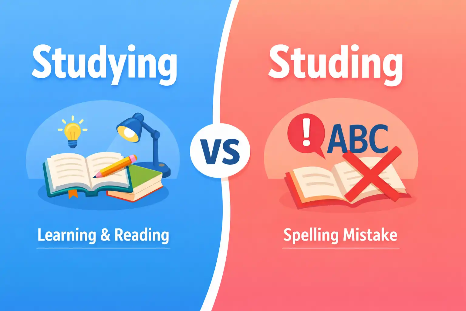 studying vs studing