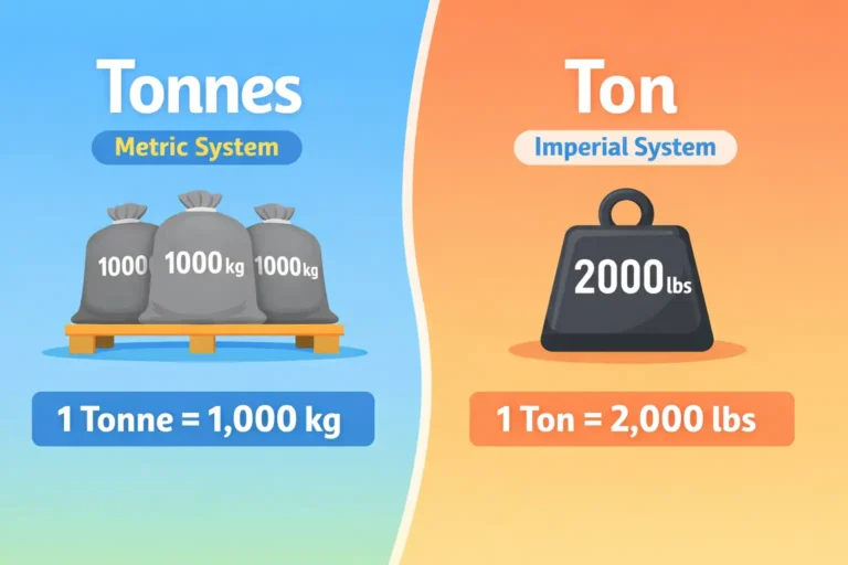 tonnes vs ton