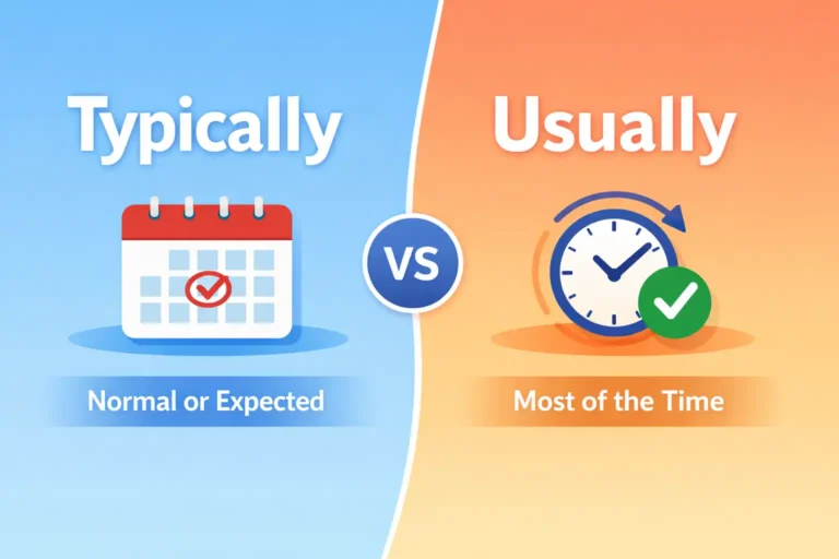typically vs usually