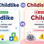 childlike vs childish