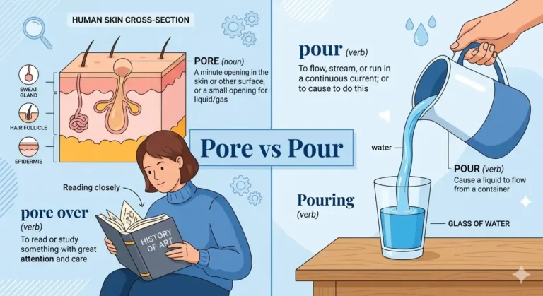 pore vs pour vs poor