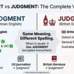 Judgement vs Judgment
