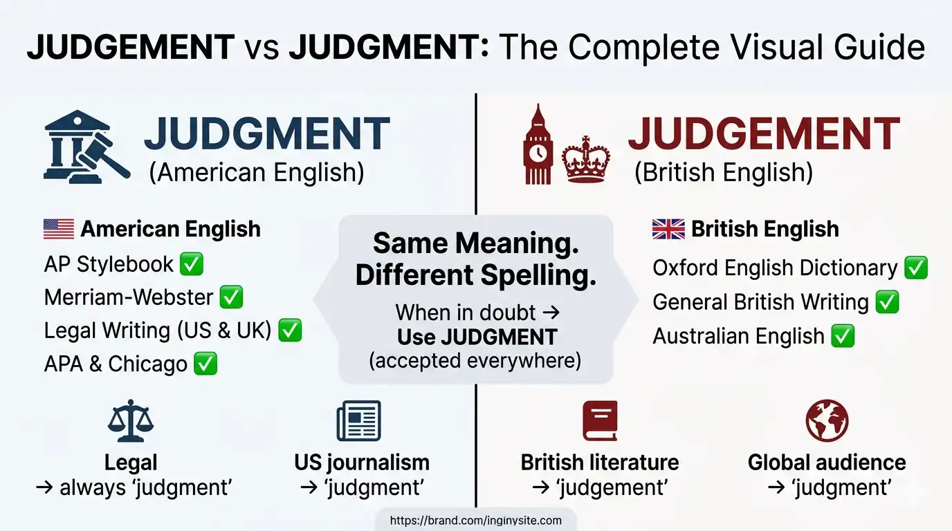 Judgement vs Judgment