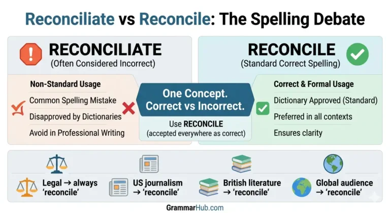 reconciliate vs reconcile
