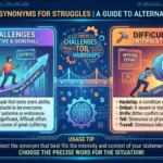 synonyms for struggles