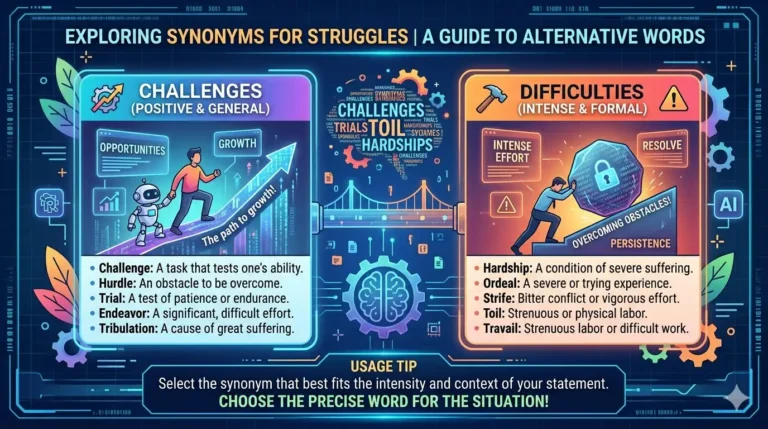 synonyms for struggles
